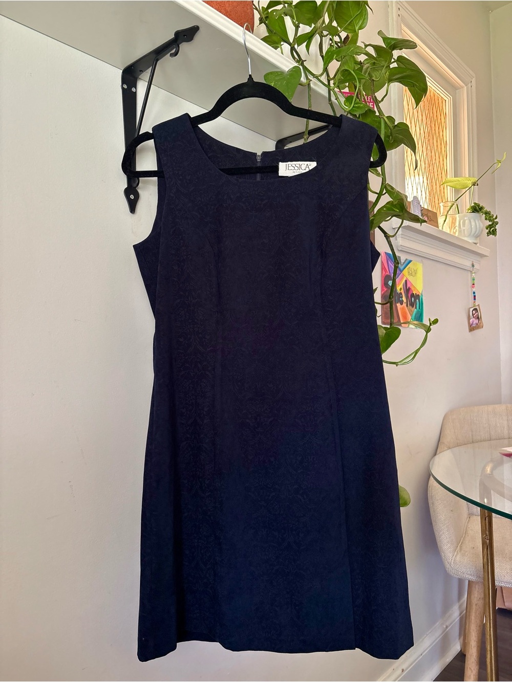 Jessica Classic Navy Sleeveless Shift Dress